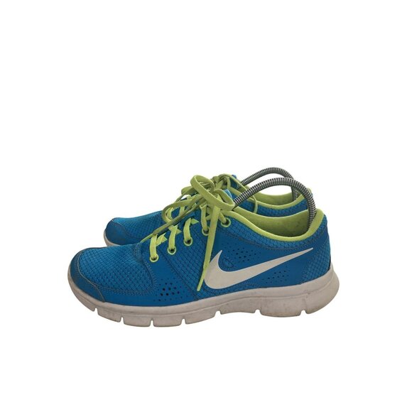 Nike 525754 Women's  Size 7.5 Blue  Neon Green Running Shoes - Picture 3 of 8